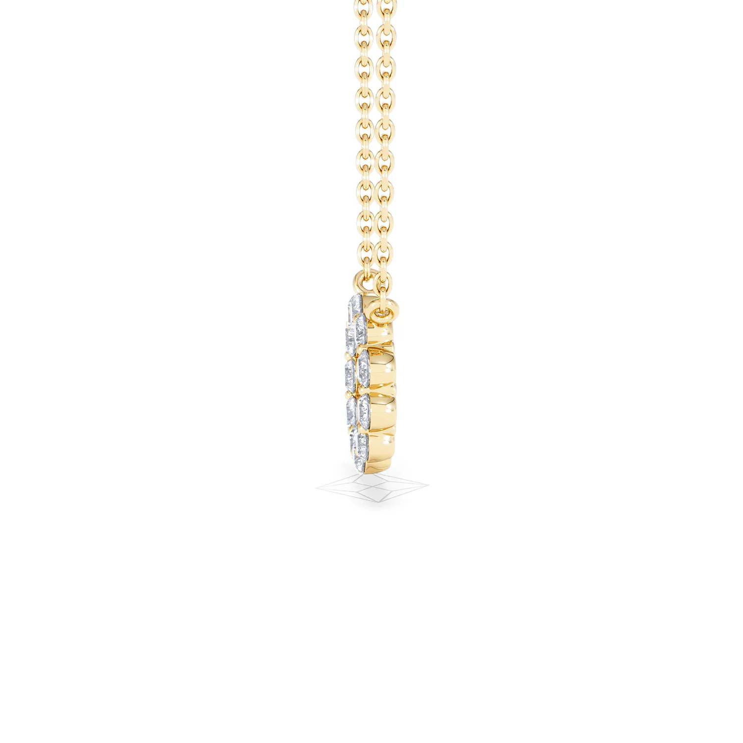 Lab Diamond Eternal Glow Circles Necklace 0.35ct in 18K Gold Vermeil - Image 72