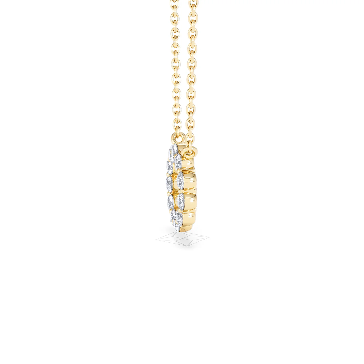 Lab Diamond Eternal Glow Circles Necklace 0.35ct in 18K Gold Vermeil - Image 73