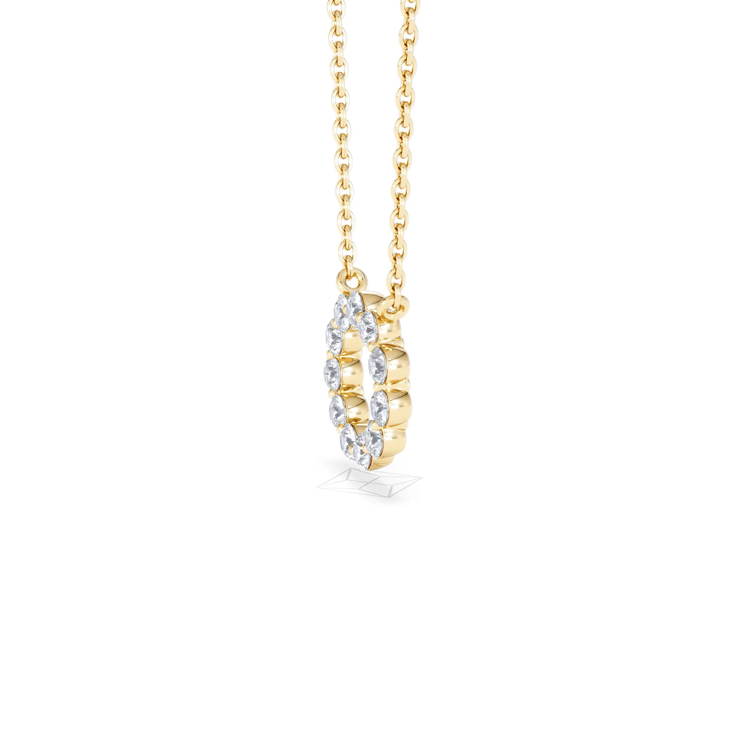 Lab Diamond Eternal Glow Circles Necklace 0.35ct in 18K Gold Vermeil - Image 75
