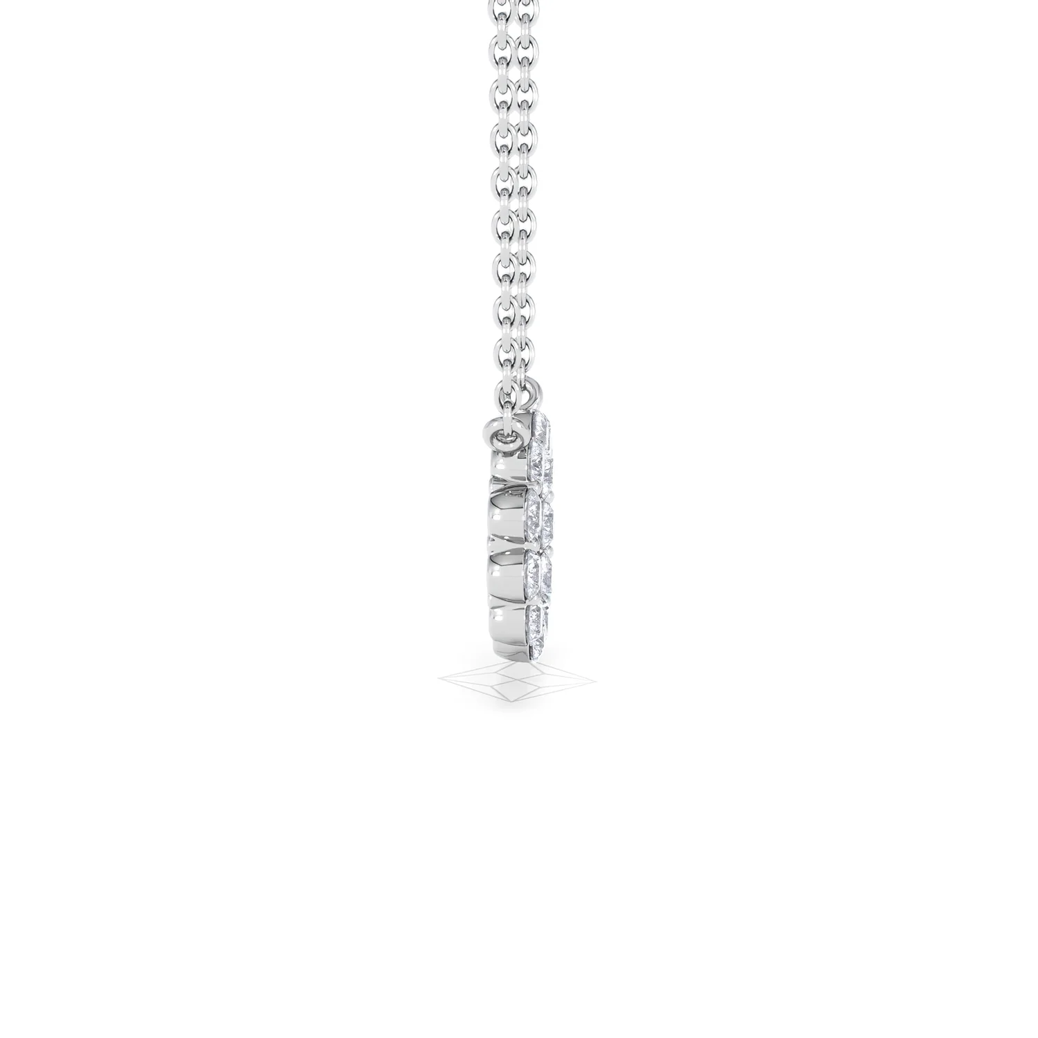 Lab Diamond Eternal Glow Circles Necklace 0.35ct in 925 Silver - Image 31