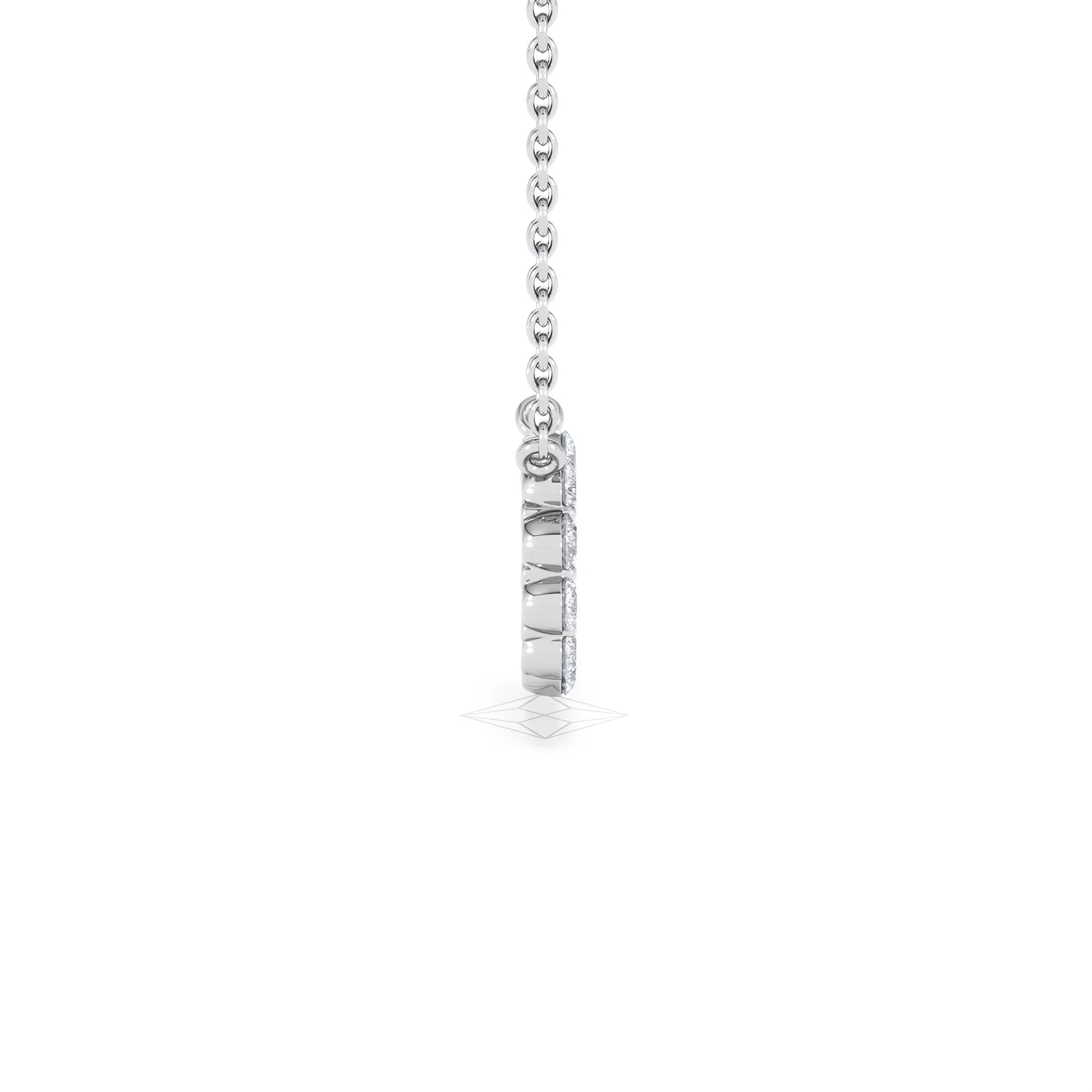 Lab Diamond Eternal Glow Circles Necklace 0.35ct in 925 Silver - Image 32