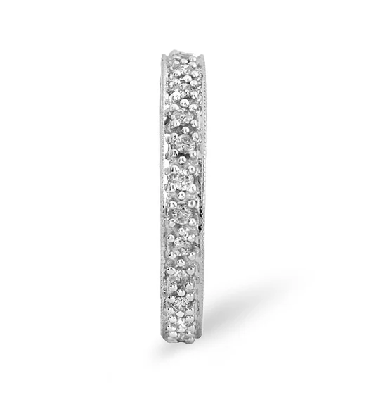 Eternity Ring 0.33CT Diamond 9K White Gold - Image 3