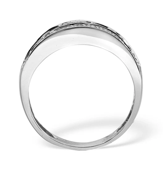 Eternity Ring Baguette Diamond 0.22ct in 9K White Gold - Image 4