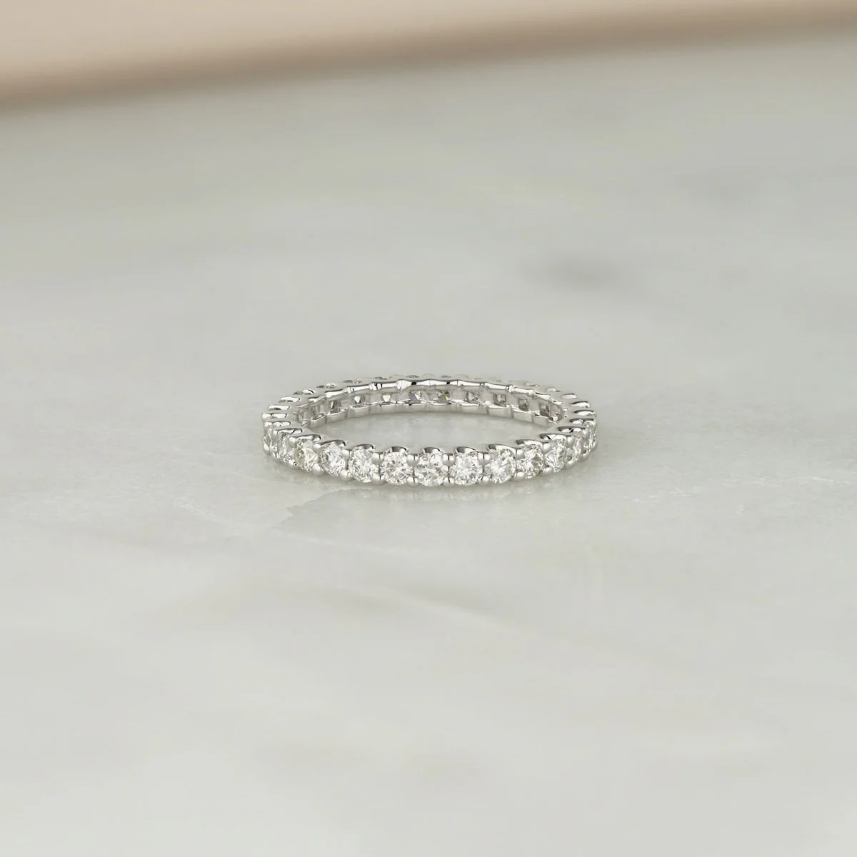 Eternity Ring Chloe Platinum Diamond 1.00ct H/Si - Image 7