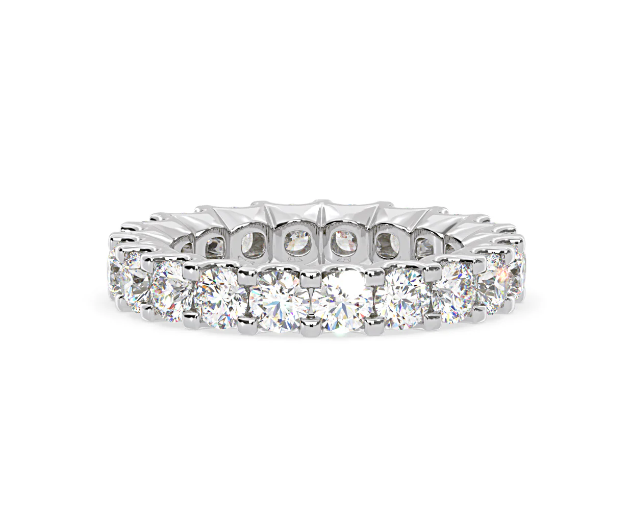CHLOE PLATINUM DIAMOND FULL ETERNITY RING 3.00CT H/SI - Image 36