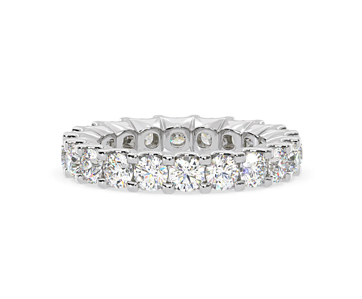 CHLOE PLATINUM DIAMOND FULL ETERNITY RING 3.00CT H/SI - Image 41
