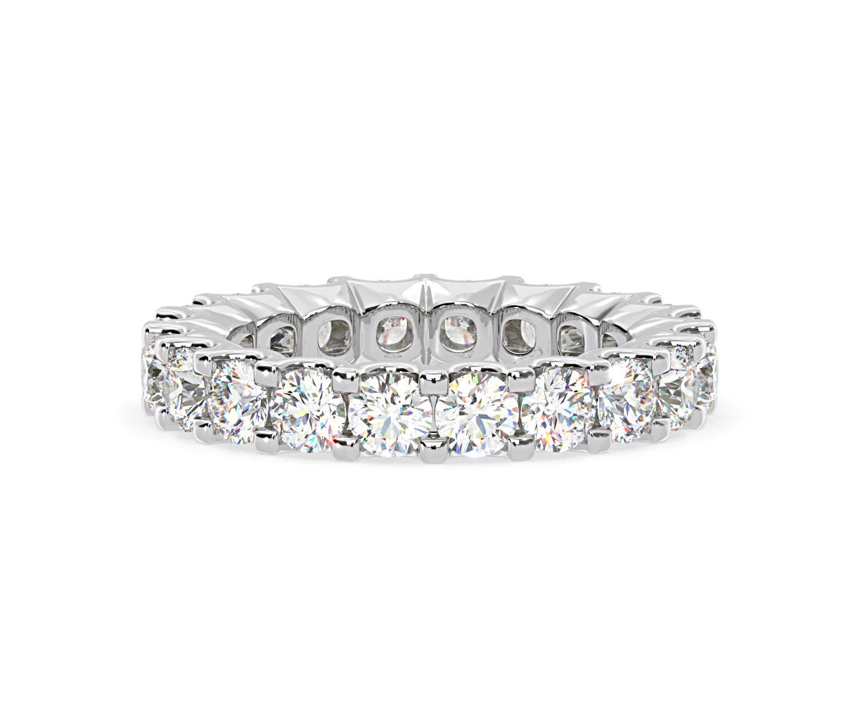 CHLOE PLATINUM DIAMOND FULL ETERNITY RING 3.00CT H/SI - Image 71