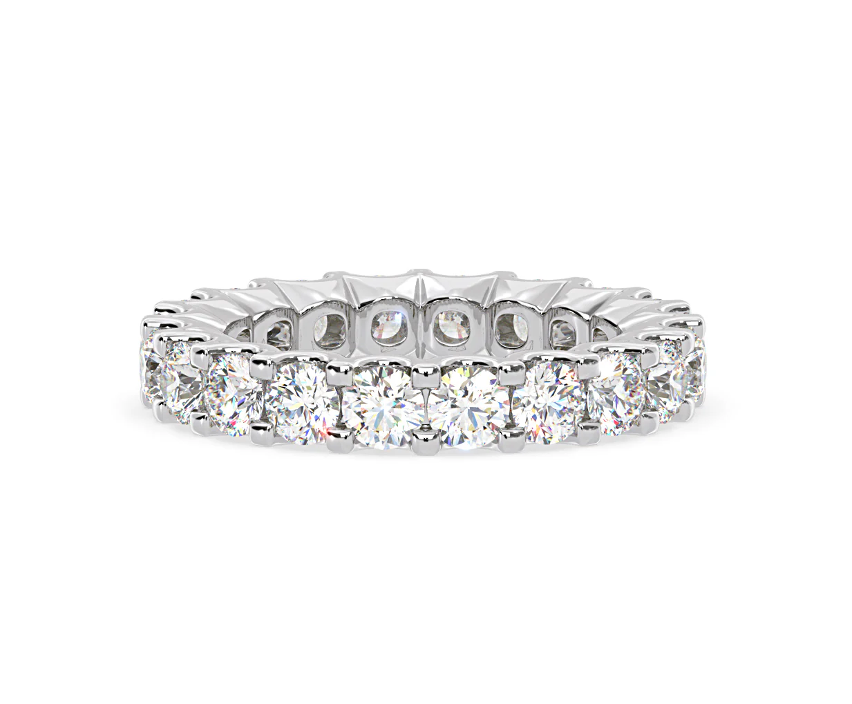 CHLOE PLATINUM DIAMOND FULL ETERNITY RING 3.00CT H/SI - Image 75