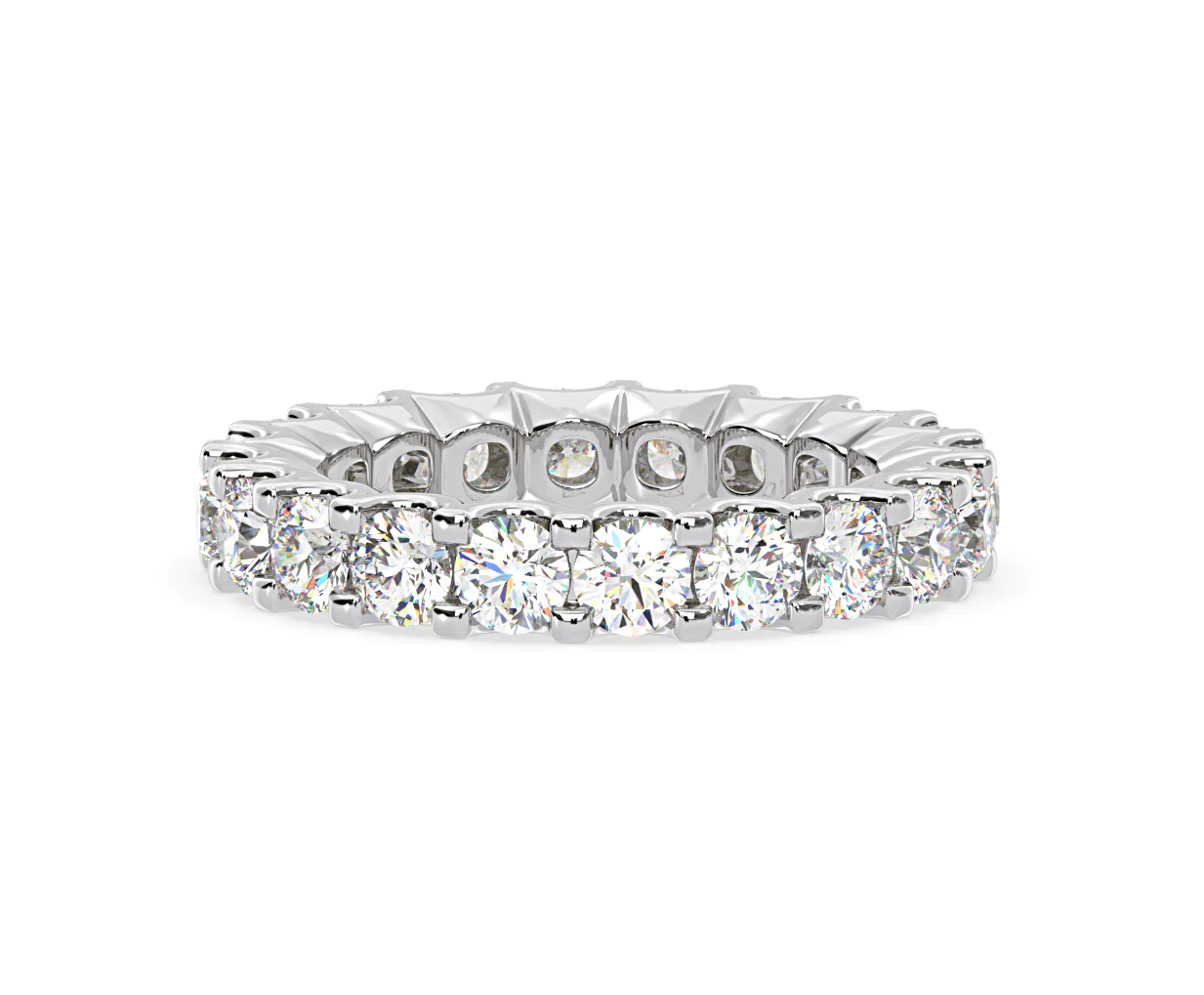 CHLOE PLATINUM DIAMOND FULL ETERNITY RING 3.00CT H/SI - Image 76