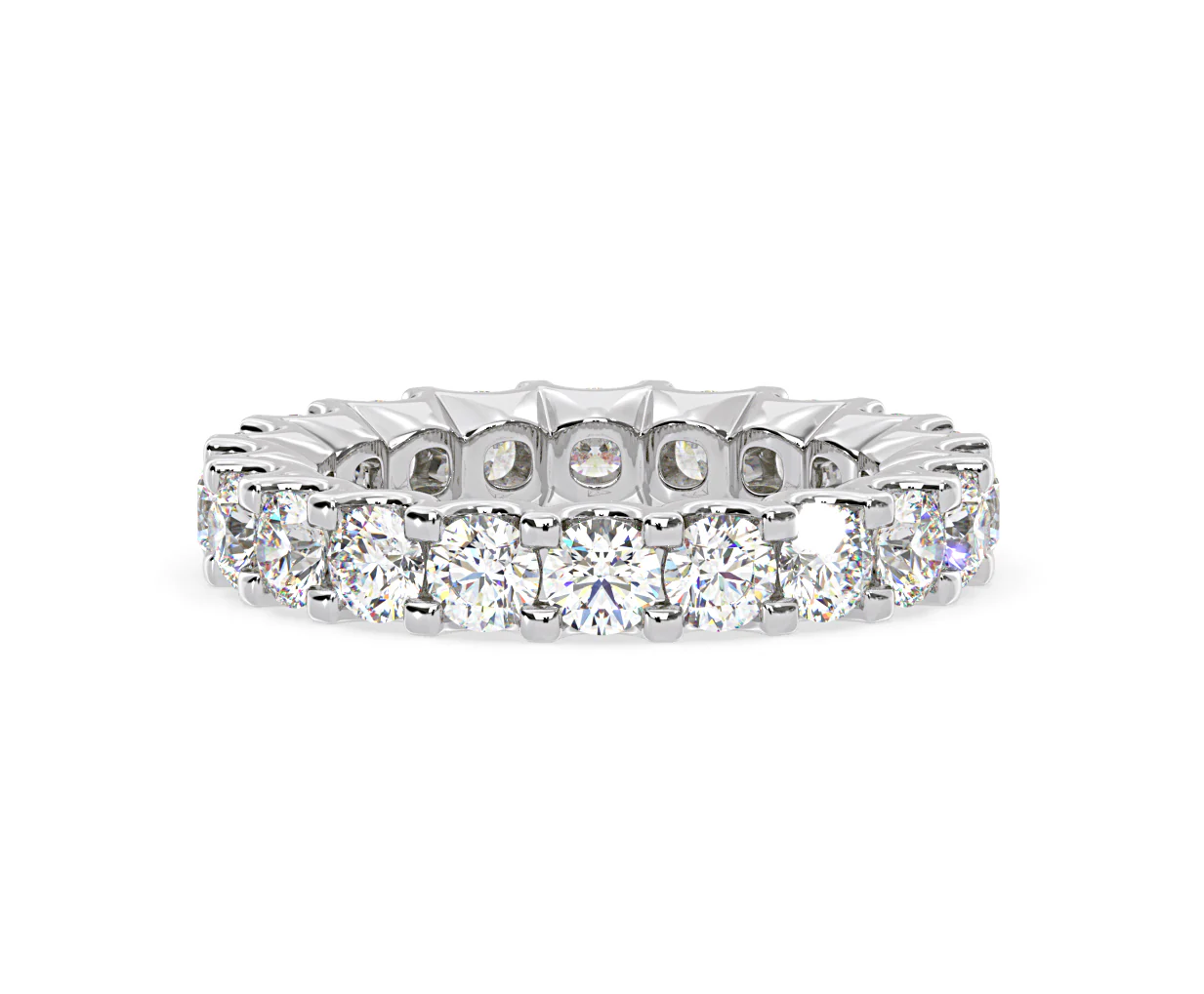 CHLOE PLATINUM DIAMOND FULL ETERNITY RING 3.00CT H/SI - Image 77