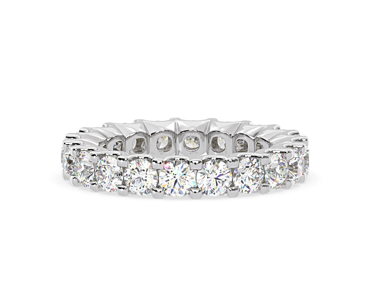 CHLOE PLATINUM DIAMOND FULL ETERNITY RING 3.00CT H/SI - Image 78