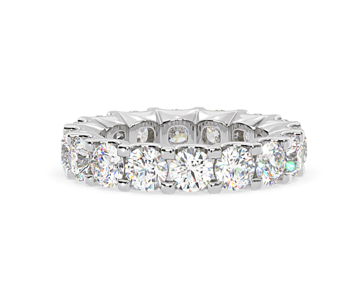 Eternity Ring Chloe Platinum Diamond 5.00ct H/Si - Image 21
