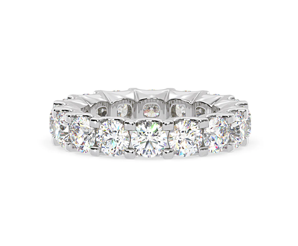 Eternity Ring Chloe Platinum Diamond 5.00ct H/Si - Image 22