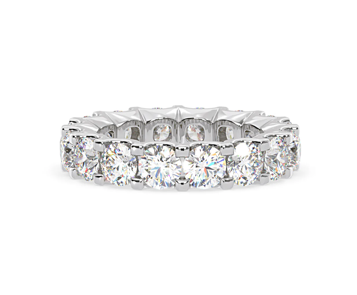 Eternity Ring Chloe Platinum Diamond 5.00ct H/Si - Image 29