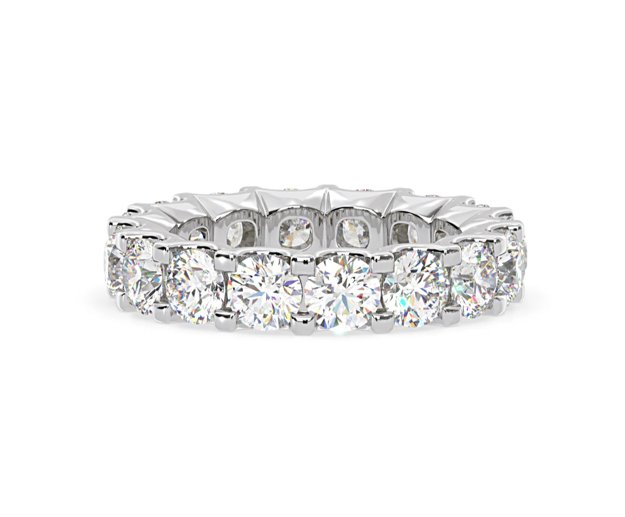 Eternity Ring Chloe Platinum Diamond 5.00ct H/Si - Image 30