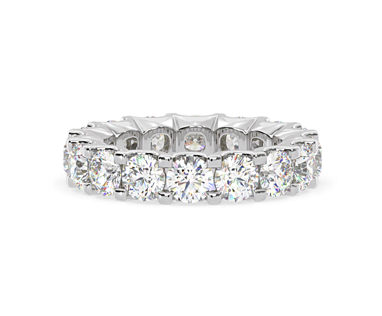 Eternity Ring Chloe Platinum Diamond 5.00ct H/Si - Image 32