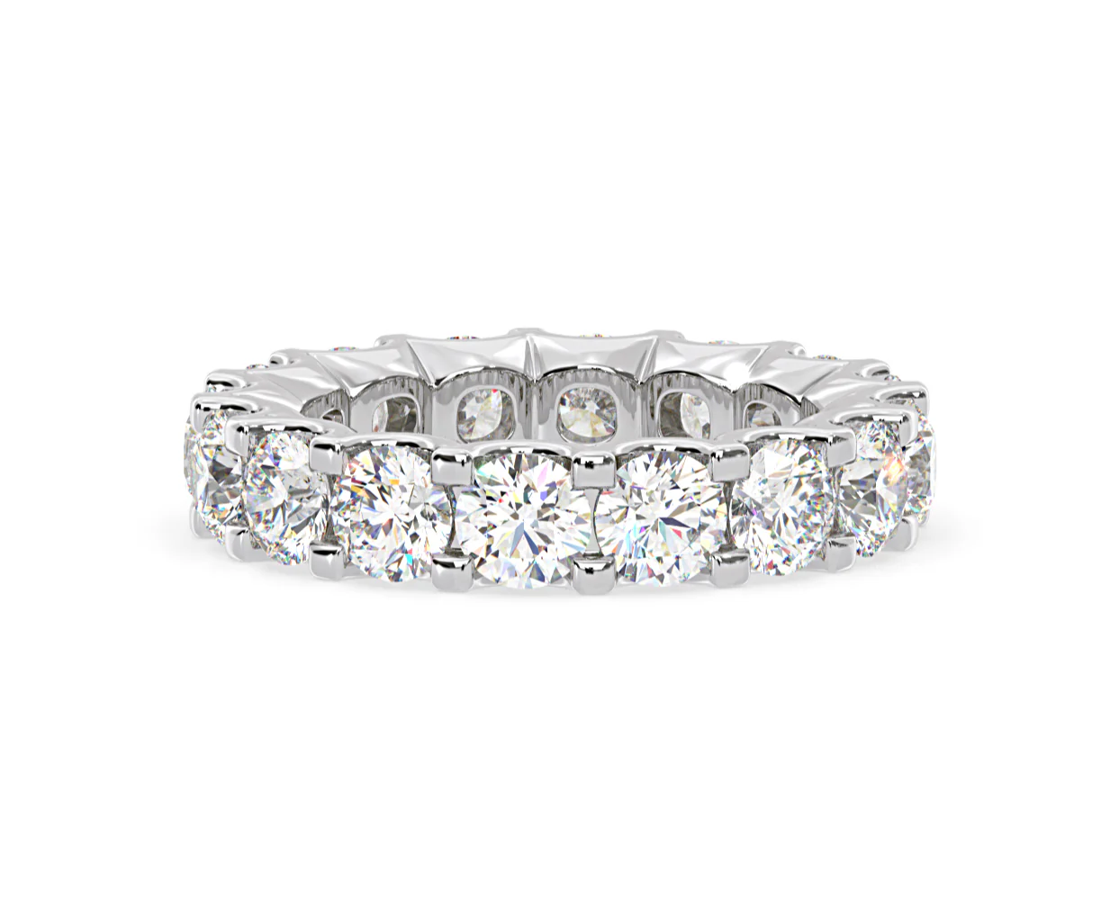 Eternity Ring Chloe Platinum Diamond 5.00ct H/Si - Image 33