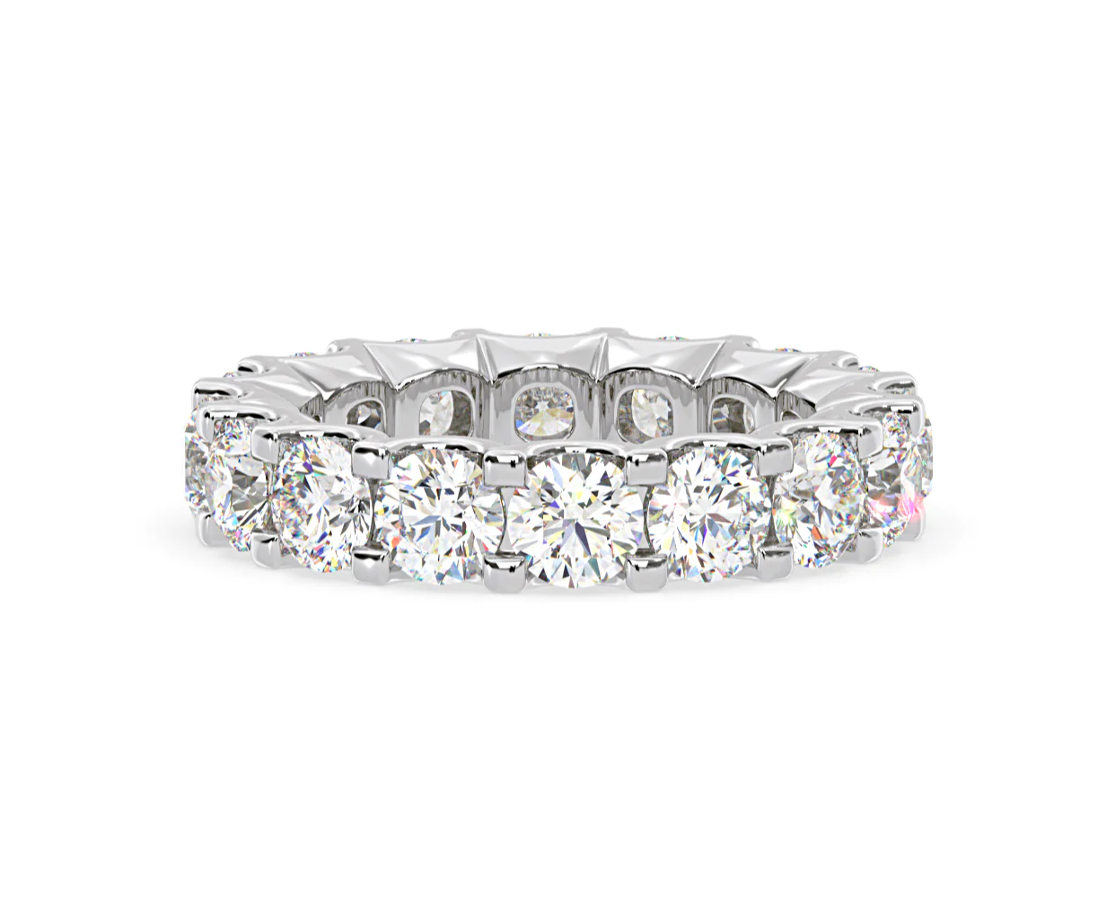 Eternity Ring Chloe Platinum Diamond 5.00ct H/Si - Image 36