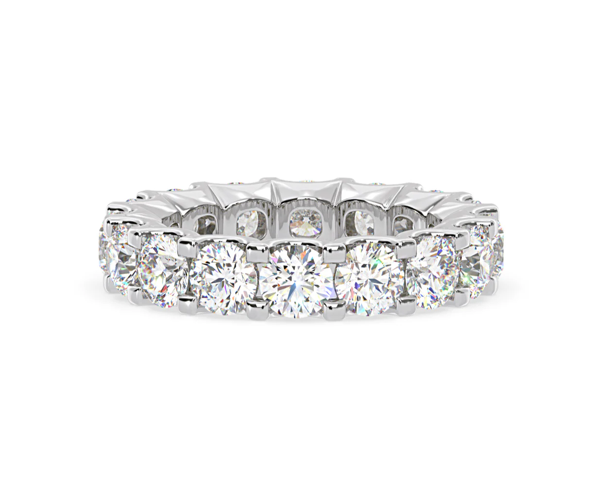 Eternity Ring Chloe Platinum Diamond 5.00ct H/Si - Image 37