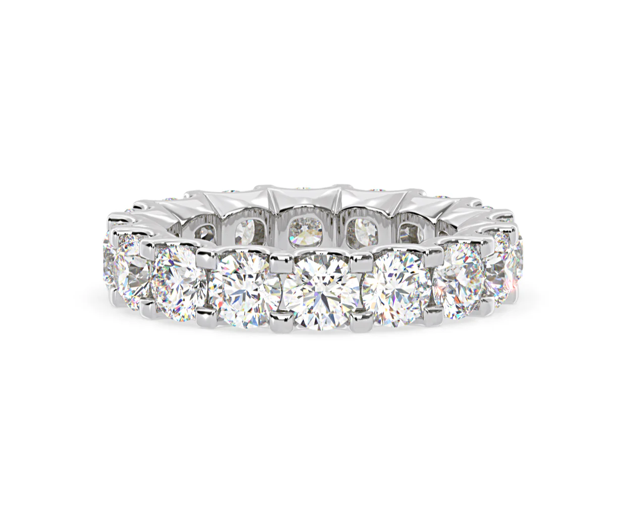 Eternity Ring Chloe Platinum Diamond 5.00ct H/Si - Image 41