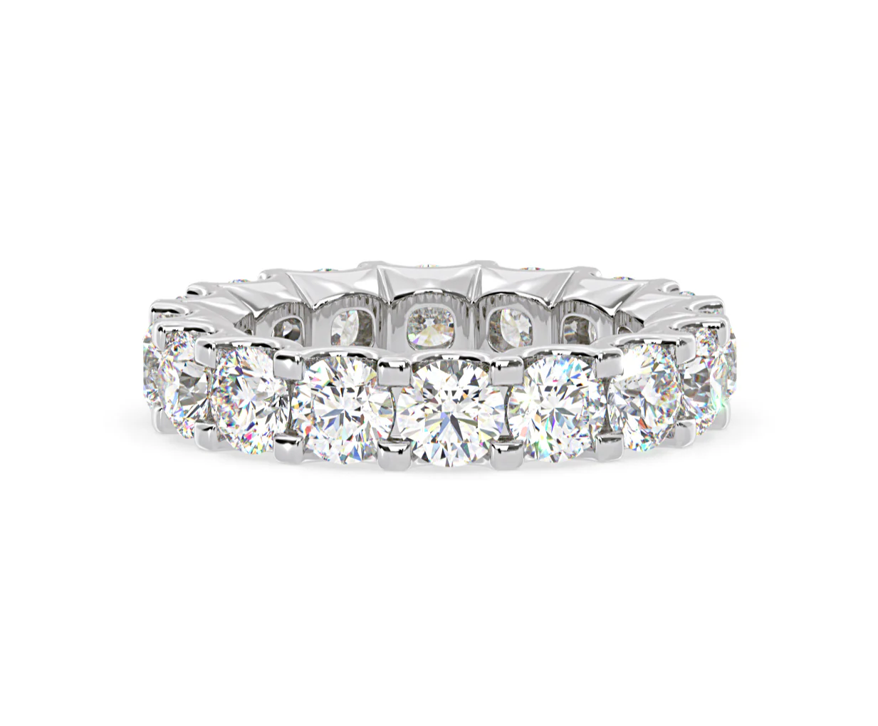 Eternity Ring Chloe Platinum Diamond 5.00ct H/Si - Image 46
