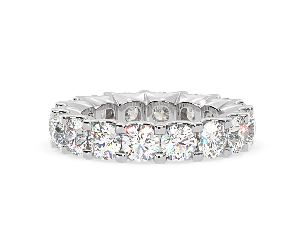 Eternity Ring Chloe Platinum Diamond 5.00ct H/Si - Image 48