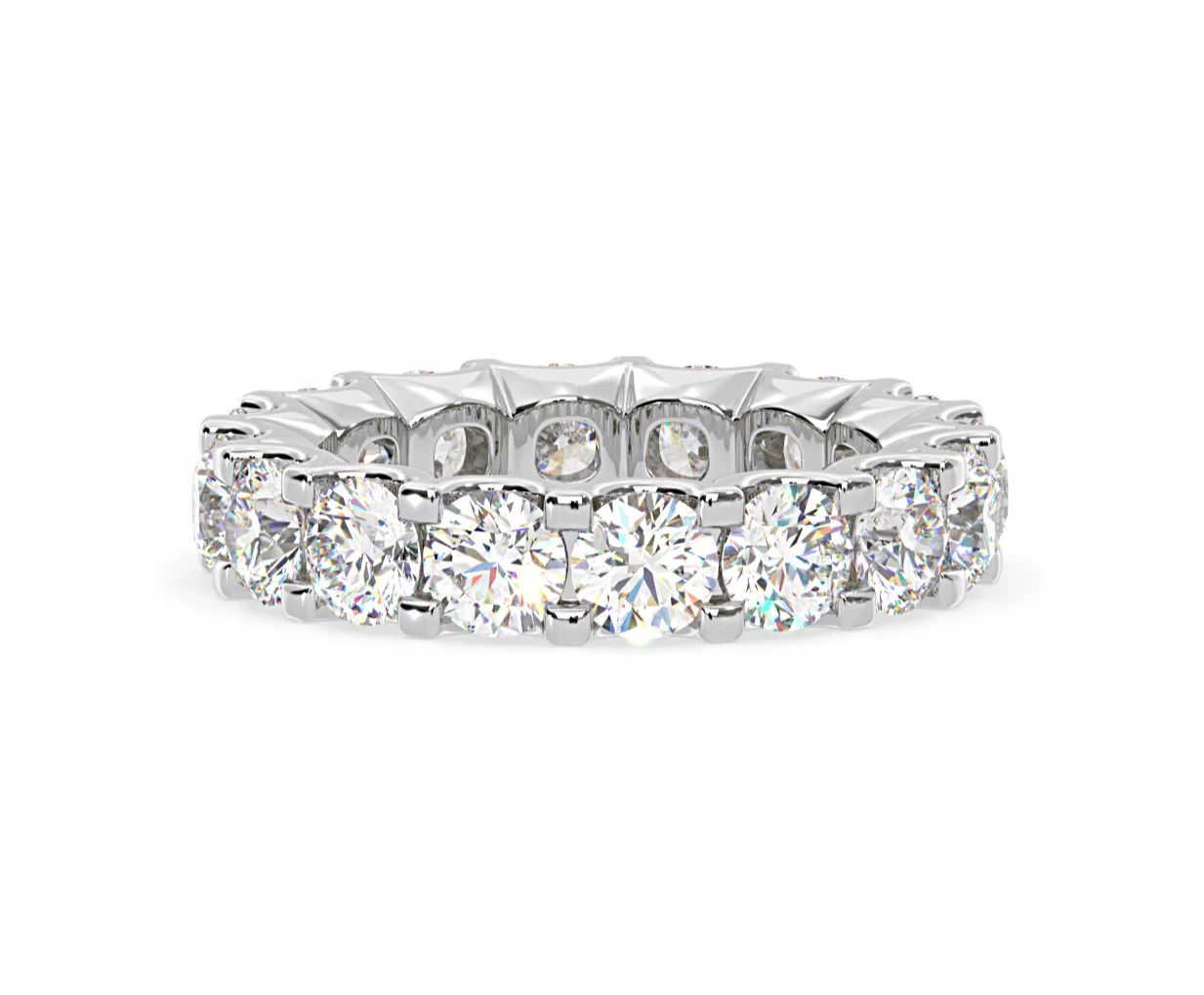 Eternity Ring Chloe Platinum Diamond 5.00ct H/Si - Image 50