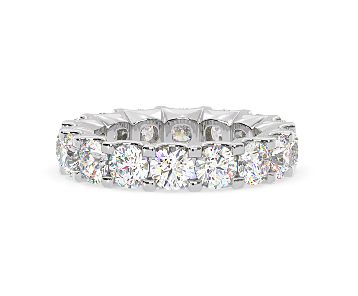 Eternity Ring Chloe Platinum Diamond 5.00ct H/Si - Image 57