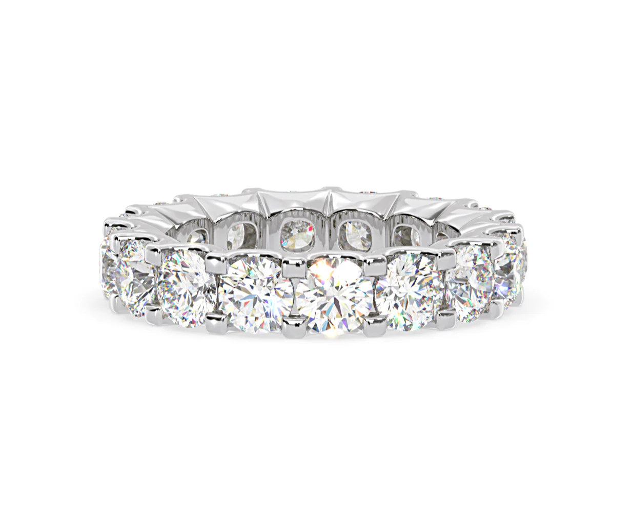Eternity Ring Chloe Platinum Diamond 5.00ct H/Si - Image 60