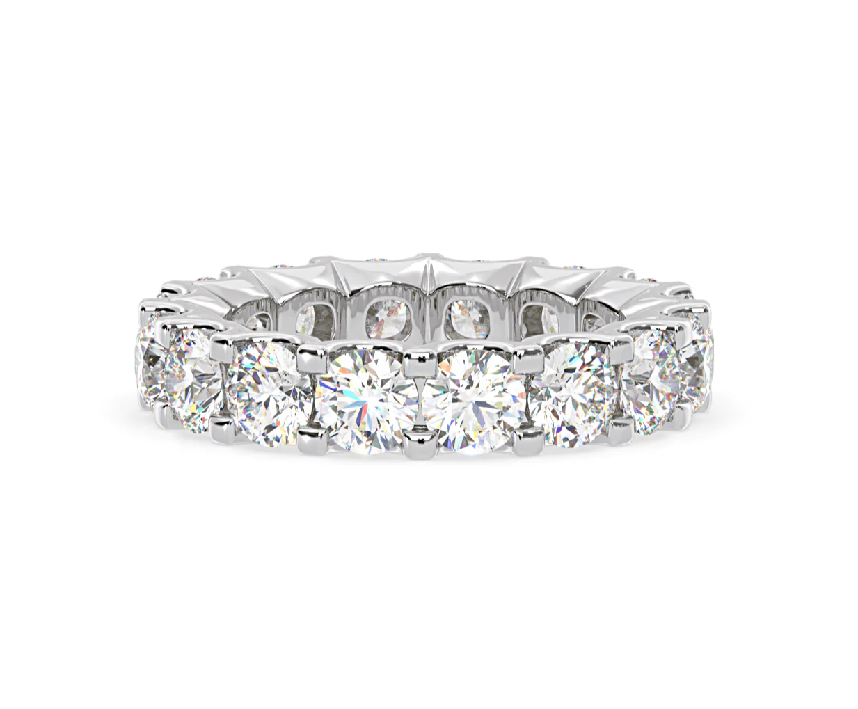 Eternity Ring Chloe Platinum Diamond 5.00ct H/Si - Image 64