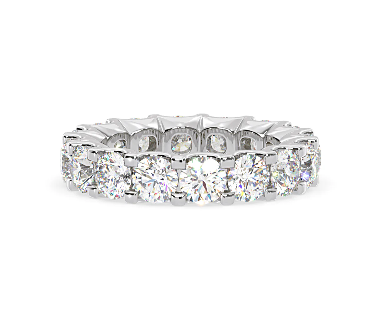 Eternity Ring Chloe Platinum Diamond 5.00ct H/Si - Image 65