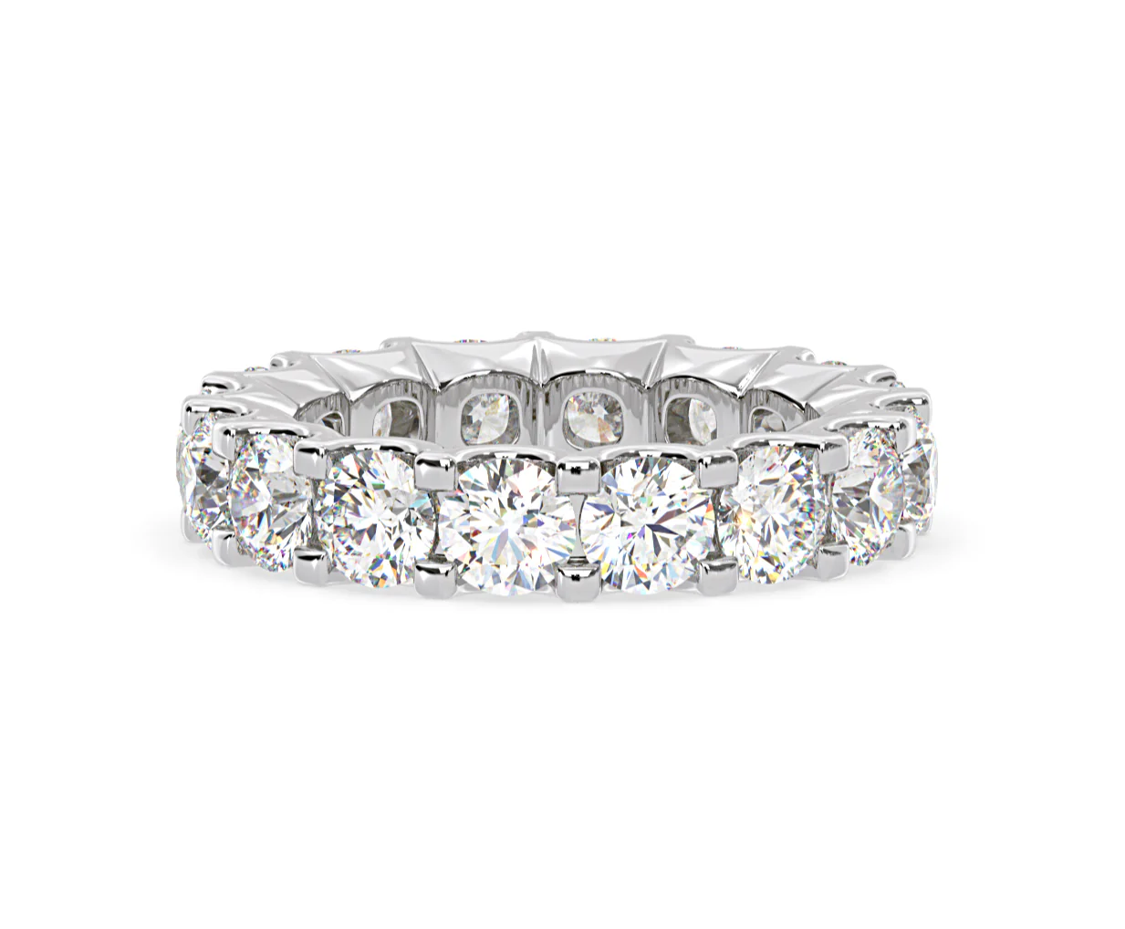 Eternity Ring Chloe Platinum Diamond 5.00ct H/Si - Image 68