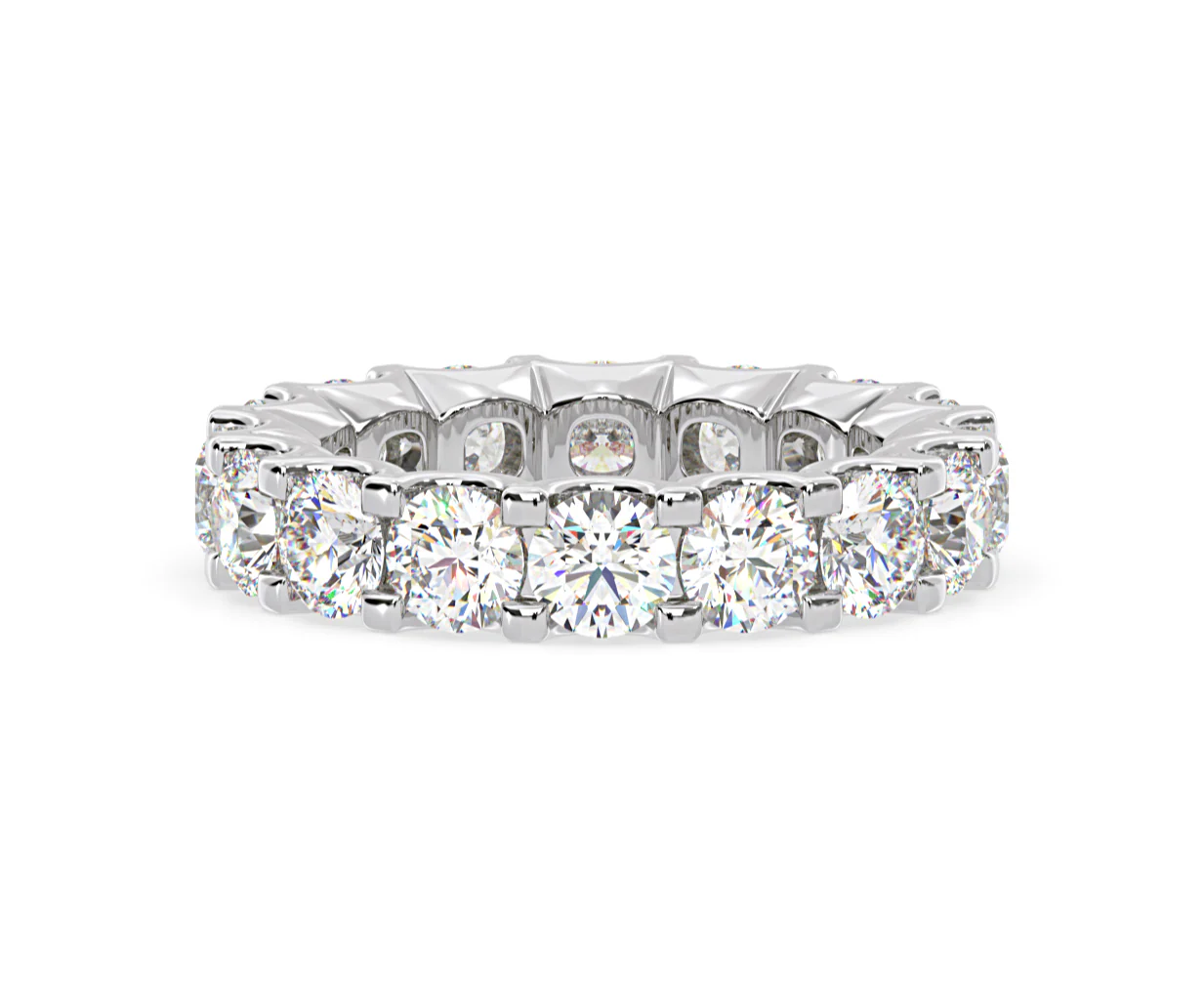 Eternity Ring Chloe Platinum Diamond 5.00ct H/Si - Image 7