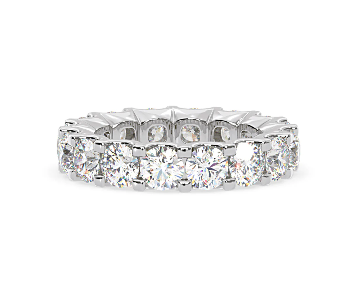 Eternity Ring Chloe Platinum Diamond 5.00ct H/Si - Image 73