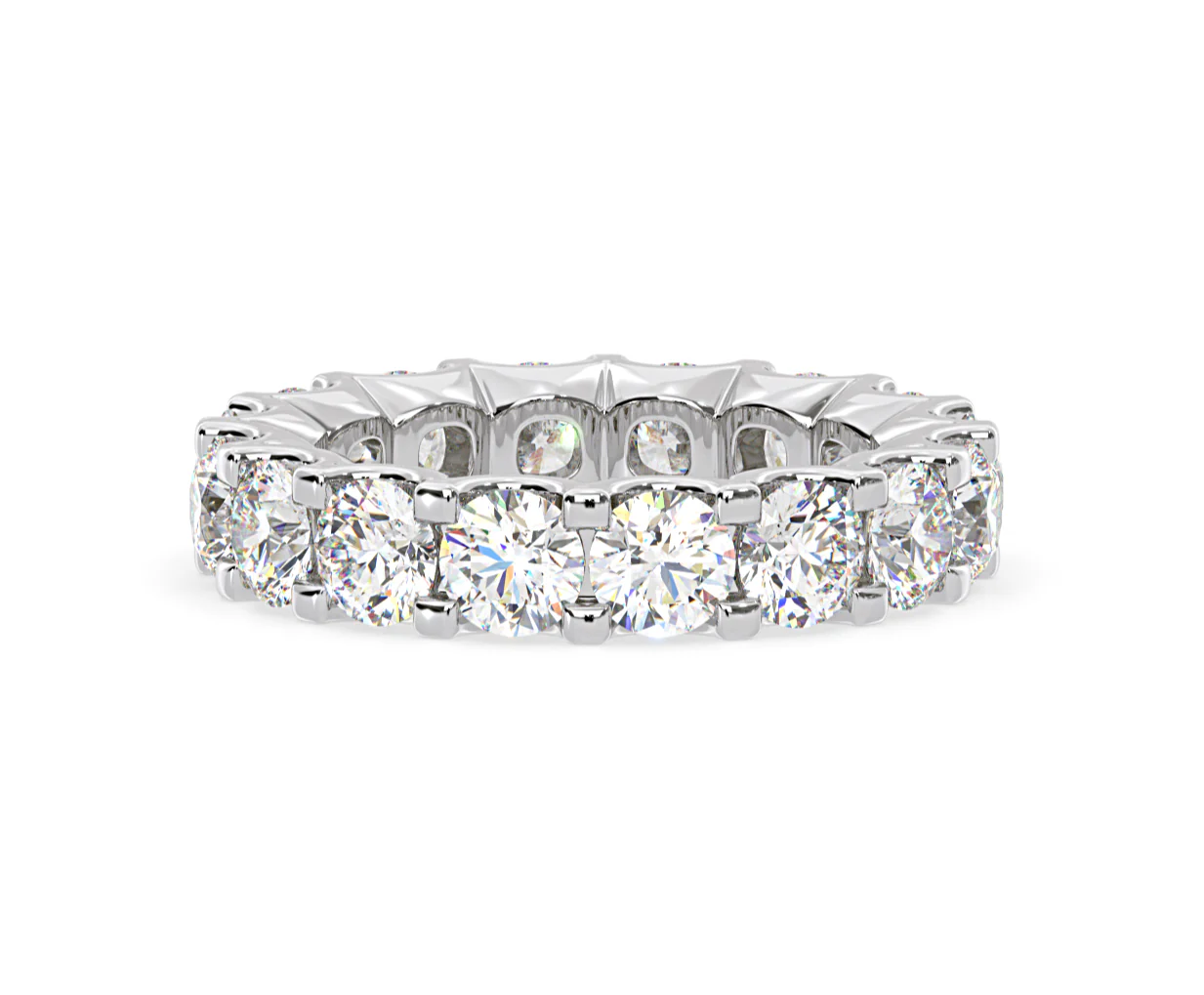 Eternity Ring Chloe Platinum Diamond 5.00ct H/Si - Image 74