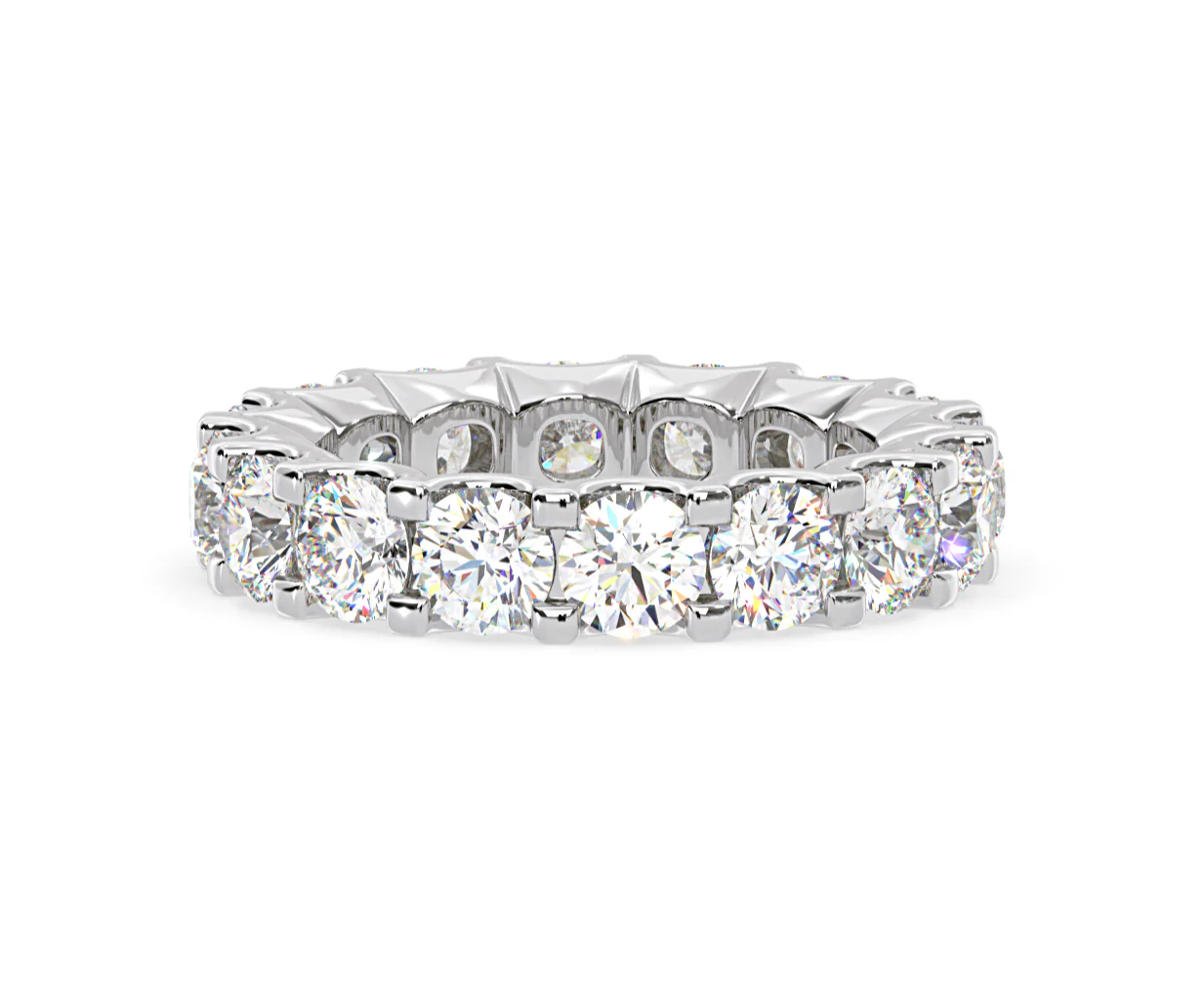 Eternity Ring Chloe Platinum Diamond 5.00ct H/Si - Image 75