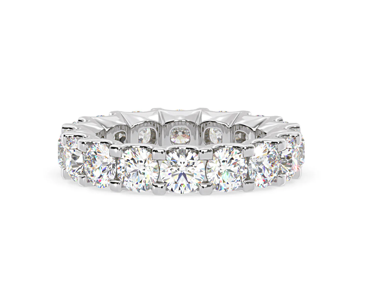 Eternity Ring Chloe Platinum Diamond 5.00ct H/Si - Image 76