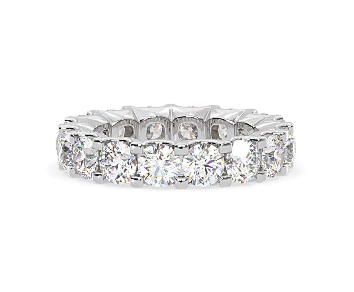 Eternity Ring Chloe Platinum Diamond 5.00ct H/Si - Image 78