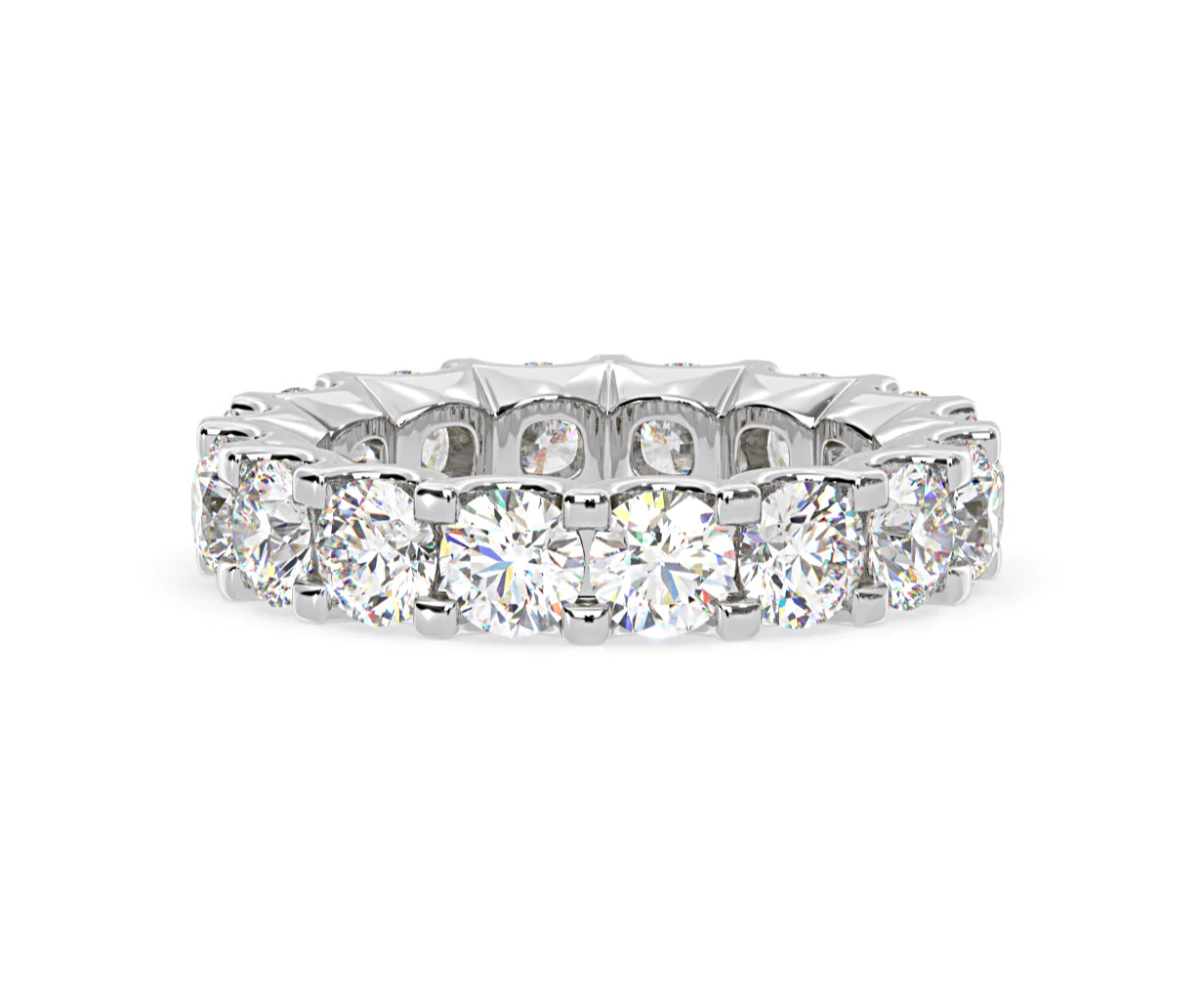 Eternity Ring Chloe Platinum Diamond 5.00ct H/Si - Image 79