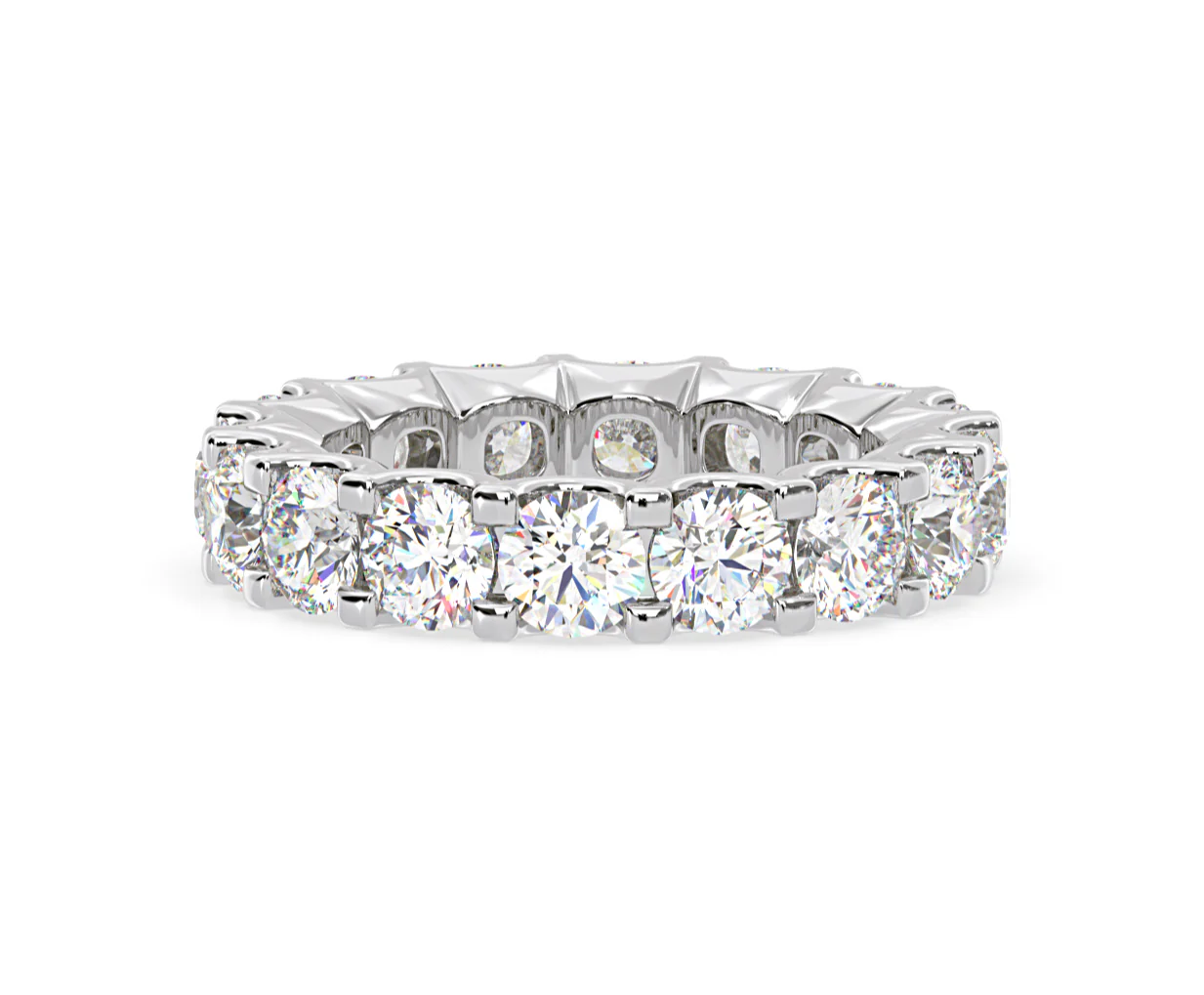 Eternity Ring Chloe Platinum Diamond 5.00ct H/Si - Image 8
