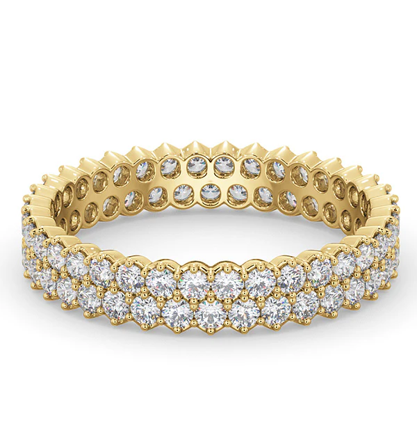 Eternity Ring Jasmine 18K Gold Diamond 1.00ct H/Si - Image 3