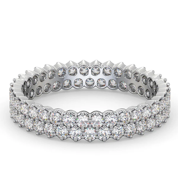 Eternity Ring Jasmine Platinum Diamond 1.00ct G/Vs - Image 3