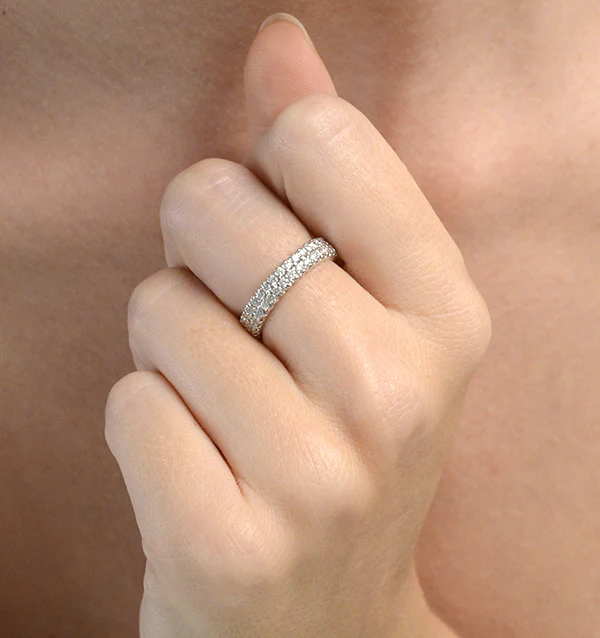 Eternity Ring Jasmine Platinum Diamond 1.00ct G/Vs - Image 4