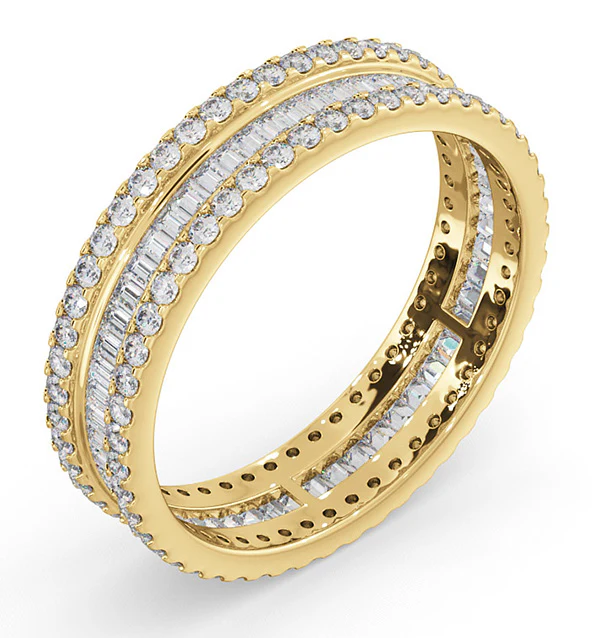 Eternity Ring Katie 18K Gold Diamond 1.00ct H/Si - Image 3