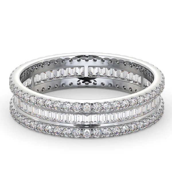 Eternity Ring Katie 18K White Gold Diamond 1.00ct H/Si - Image 4