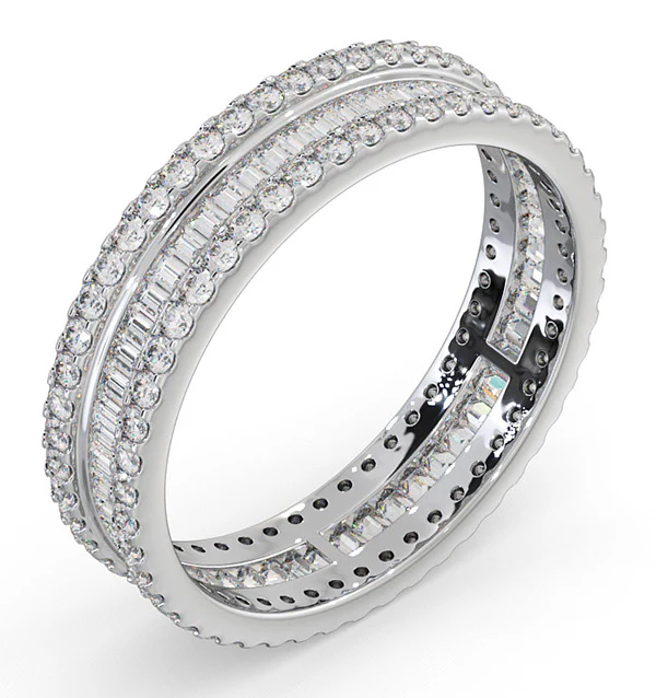 Eternity Ring Katie Platinum Diamond 1.00ct H/Si - Image 2