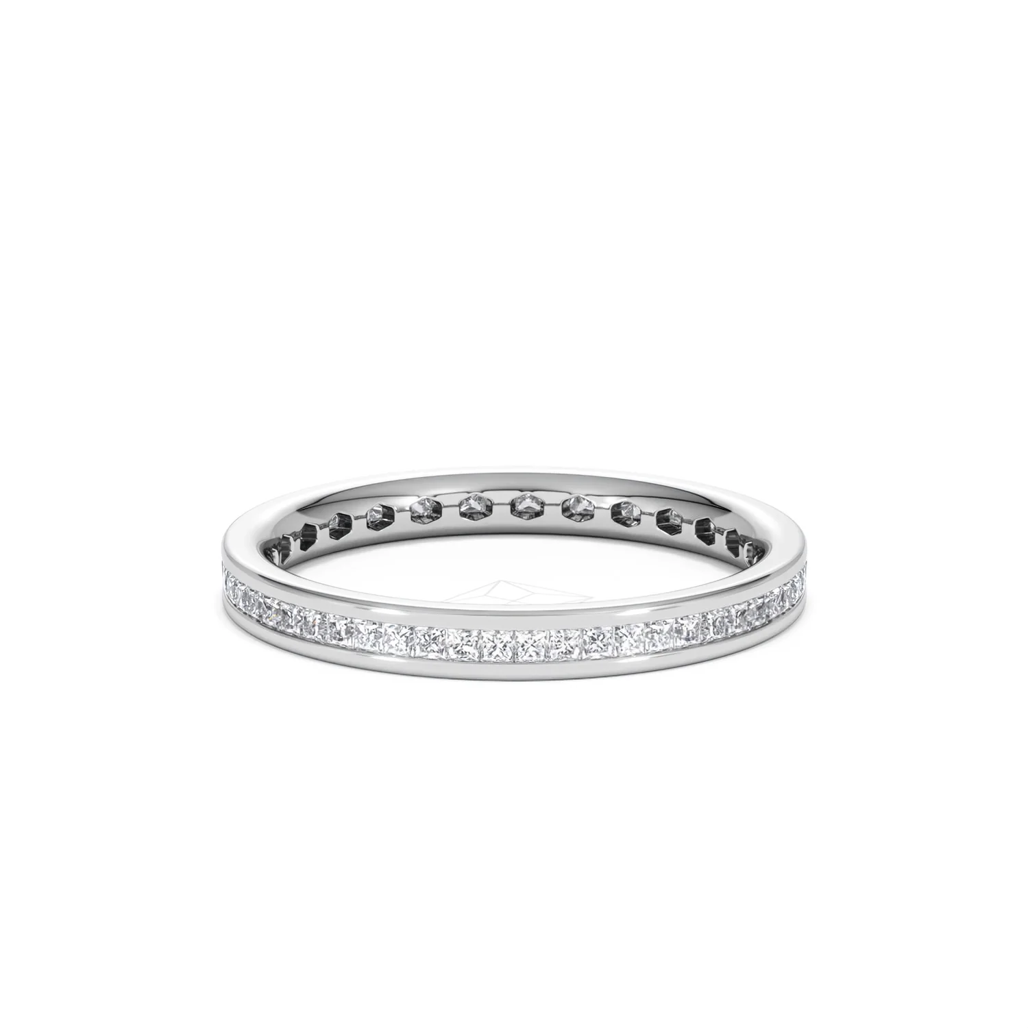 Eternity Ring Lauren 18K White Gold Diamond 0.50ct H/Si - Image 50