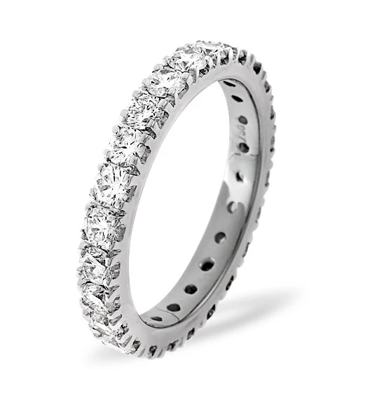 Eternity Ring Poppy Platinum Diamond 2.00ct G/Vs