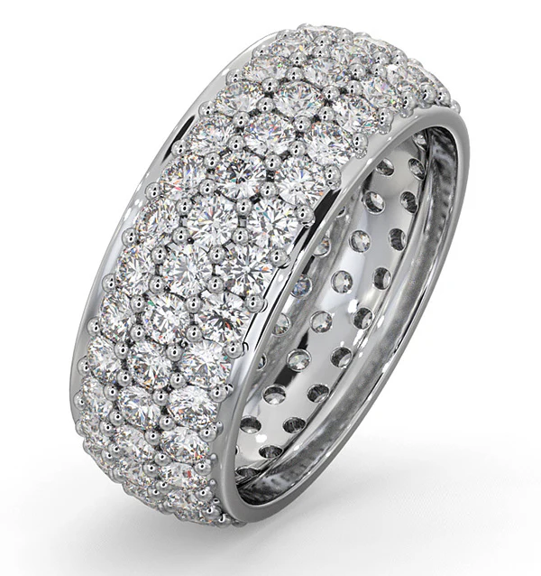 Eternity Ring Sara Platinum Diamond 3.00ct H/Si