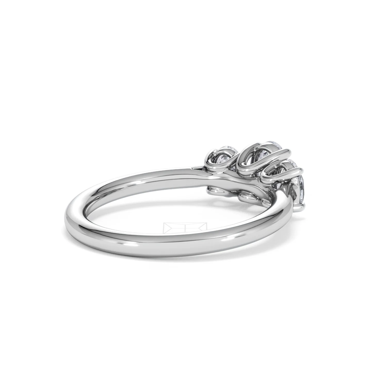 Ever 1.00ct Oval Cut Lab Diamond 3 Stone Engagement Ring in Platinum - Image 39